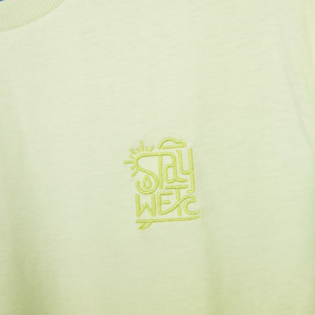 Motiv Stay Wet; light mint; LAKECHILD; T-Shirt; Surfing; Wakeboarding; Beach; Streetwear; Beachwear; every day t-shirt; womens